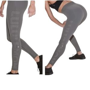 Lululemon X SoulCycle Ride & Reflect High Waist Tight 28" Logo Stretch Mesh 10